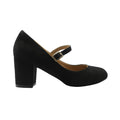 Schwarz - Front - Where´s That From - Damen Riemchenschuhe "Araceli", Wildleder