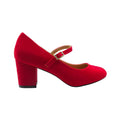 Rot - Front - Where´s That From - Damen Riemchenschuhe "Araceli", Wildleder