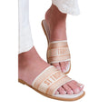 Cremefarbe - Lifestyle - Where´s That From - Damen Flipflops "Candour", Stoff