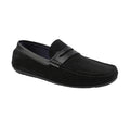 Schwarz - Front - Arrk London - Herren Espadrillen "Alfie", Wildleder