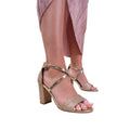 Gold - Front - Where´s That From - Damen Sandalen "Ruth", Glitzer