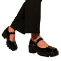 Schwarz - Side - Where´s That From - Damen Riemchenschuhe "Rylee", Retro, Lackleder