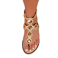 Nude - Side - Where´s That From - Damen Sandalen "Sharyn", Mit Stollen