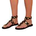 Schwarz - Front - Where´s That From - Damen Sandalen "Sharyn", Mit Stollen