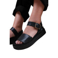 Schwarz - Side - Where´s That From - Damen Sandalen "Phoenix", PU