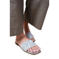 Silber - Front - Where´s That From - Damen Sandalen "Blossom", Strukturiert