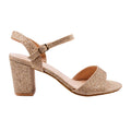 Champagnerfarben - Front - Where´s That From - Damen Sandalen "Paityn", Glitzer