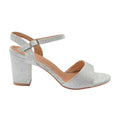 Silber - Front - Where´s That From - Damen Sandalen "Paityn", Glitzer