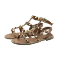 Hellbraun - Front - Where´s That From - Damen Gladiatorensandalen "Natalia", Mit Stollen, PU