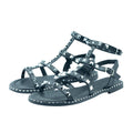 Schwarz - Front - Where´s That From - Damen Gladiatorensandalen "Natalia", Mit Stollen, PU