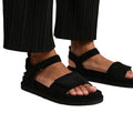 Schwarz - Back - Where´s That From - Damen Sandalen "Corfu", Wildleder