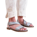 Silber - Front - Where´s That From - Damen Sandalen "Studio", Mit Gewinde, Kunstleder