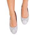 Silber - Back - Where's That From - Mädchen Ballerinas "Truth", Glitzer