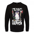 Front - Psycho Penguin Herren Pullover I Want To Be Nice