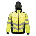 Front - Regatta Herren Hi Vis Pro Bomberjacke, reflektierende Details, Neonfarben