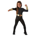 Schwarz-Gold - Side - Avengers Assemble - Kostüm ‘” ’"Black Widow"“ - Mädchen