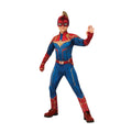 Rot-Blau - Front - Captain Marvel - "Deluxe" Kostüm - Kinder