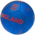 Blau-Rot - Back - England FA - "Phantom" Fußball mit Unterschriften