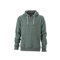 Grün meliert - Front - James and Nicholson Herren Pullover