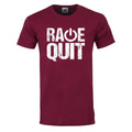 Burgunder - Front - Grindstore Herren Rage Quit T-Shirt