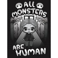 Schwarz-Weiß - Side - Mio Moon - "All Monsters Are Human" Ärmelloses Oberteil für Damen