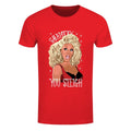 Rot - Front - Grindstore - "Shantay You Sleigh" T-Shirt für Herren - weihnachtliches Design