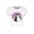 Weiß - Front - Psycho Penguin Damen Crop Top Bad Vibes Only