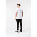 Weiß - Side - Hype Herren T-Shirt Aop mit Sprenkel-Design, kurzärmlig