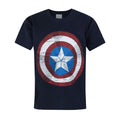 Blau - Front - Avengers Age Of Ultron Kinder Captain America Schild T-Shirt