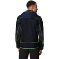 Marineblau-Marineblau - Side - Regatta Herren Harra II Hybrid  Dehnbar Wasserdichte Jacke